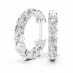 Classic Round-Cut Lab-Grown Diamond Huggie Hoop Earrings - Image 7