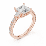 princess-cut lab-grown diamond ring - Image 5