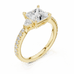 princess-cut lab-grown diamond ring - Image 6