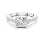 princess-cut lab-grown diamond ring - Image 3