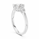 Pear-Cut Trilogy Diamond Engagement Ring - Image 10