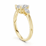 Pear-Cut Trilogy Diamond Engagement Ring - Image 11