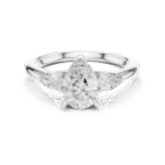 Pear-Cut Trilogy Diamond Engagement Ring - Image 3