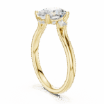 Oval-Cut Trilogy Diamond Ring with Round Accents - Image 12