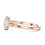 Oval-Cut Trilogy Diamond Ring with Round Accents - Image 8