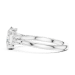 Oval-Cut Trilogy Diamond Ring with Round Accents - Image 7