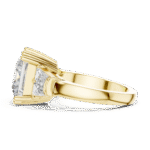 Princess-Cut Lab-Grown Diamond Three-Stone Ring with Tapered Baguette Side Stones - Image 12