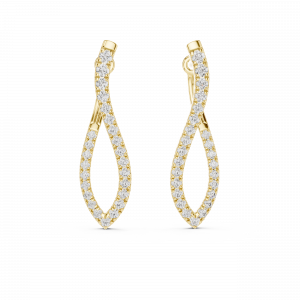 Infinity Twist Lab Grown Diamond Earrings