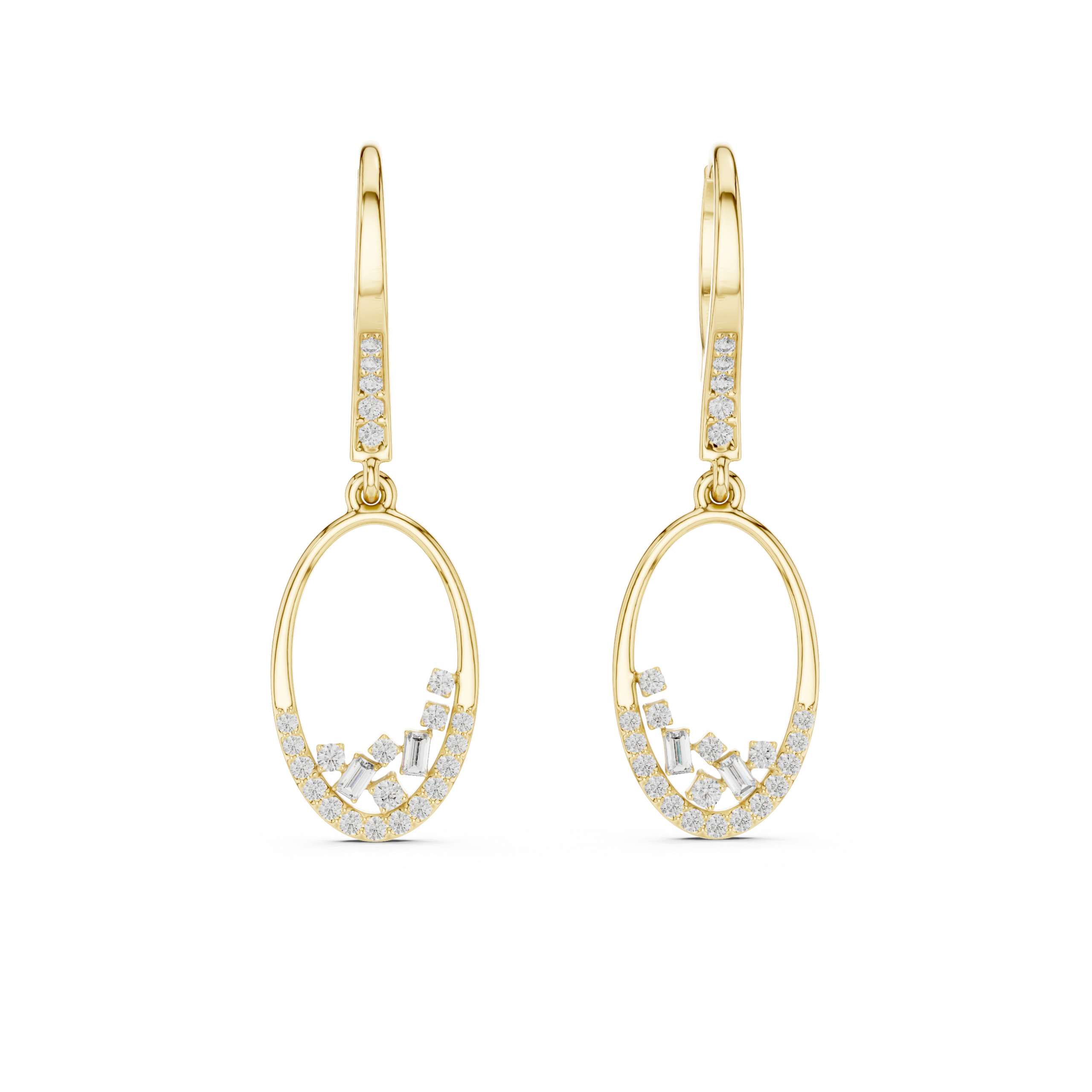 Luxury Lab Grown Diamond Dangle Earrings
