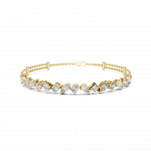 Luxury Multi-Shape Lab Grown Diamond Tennis Bracelet