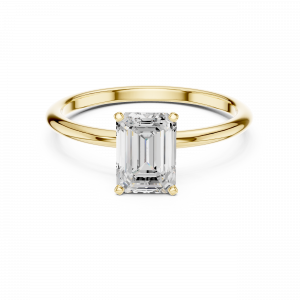 Emerald Cut Lab Grown Diamond Engagement Ring