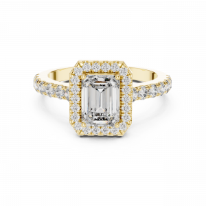 Luxury Emerald Cut Lab Grown Diamond Ring