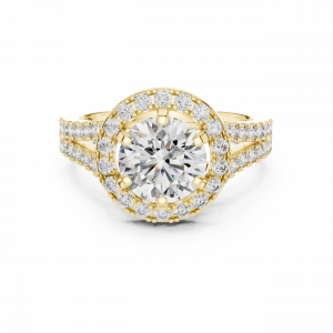 Classic Halo Lab Grown Diamond Engagement Ring