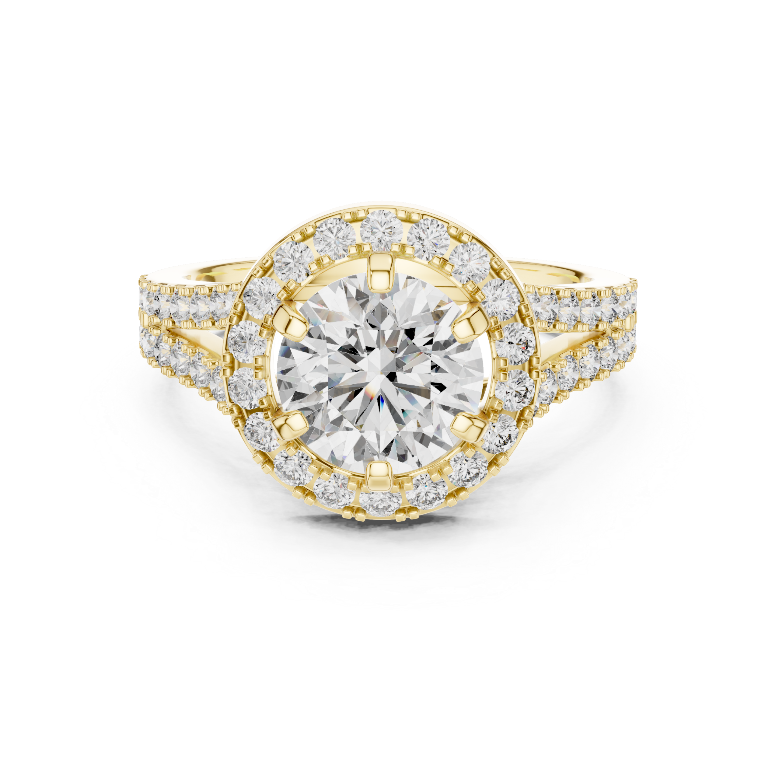 Classic Halo Lab Grown Diamond Engagement Ring