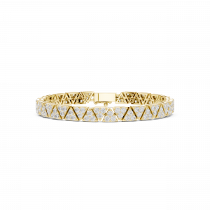 Triangle Pattern Lab Grown Diamond Bracelet