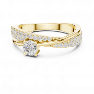 Luxury Lab Grown Diamond Crossover Ring