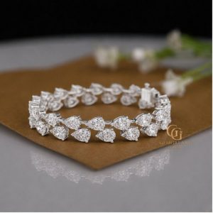 Celeste Radiance Lab-Grown Diamond Bangle Bracelet